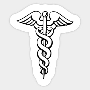 Nurse Symbols  Caduceus Nursing Sticker